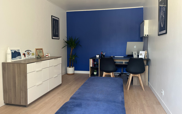 Salle de consultation cabinet d'ostéopathie léna burlet